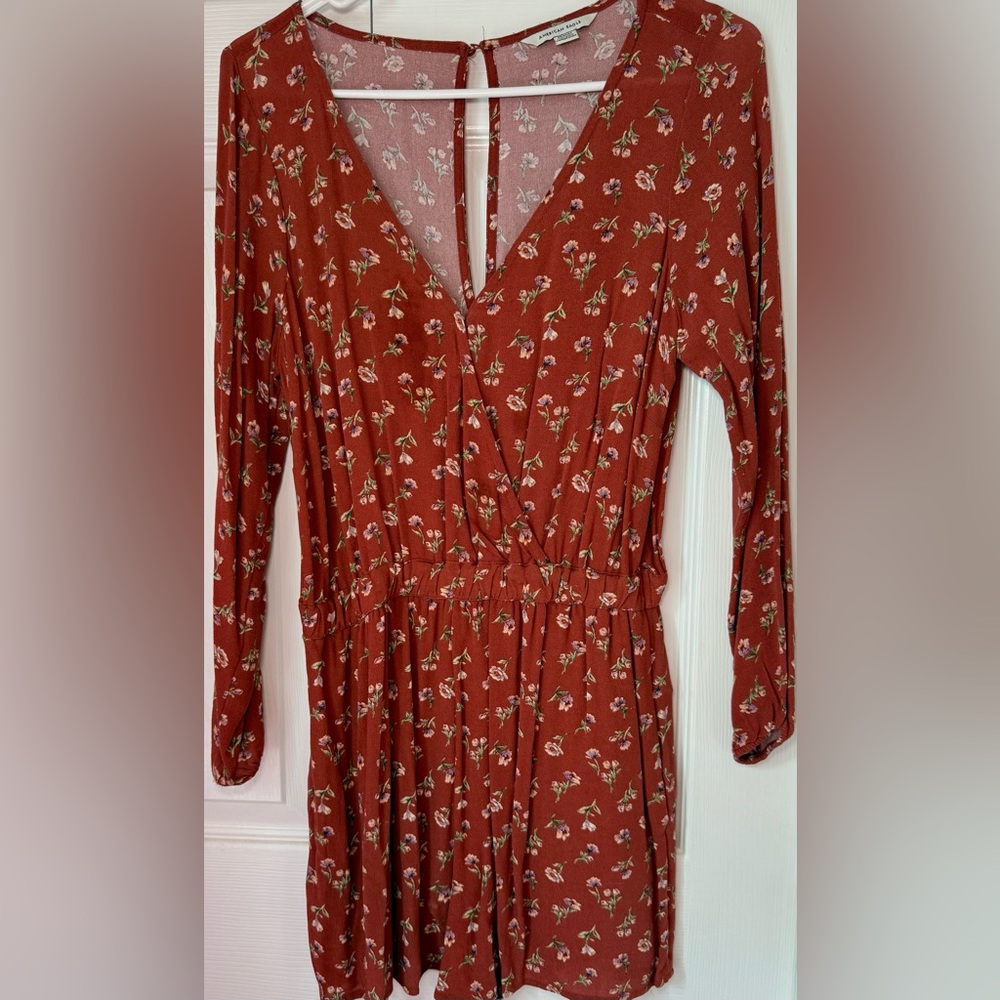 Floral V-Neck Romper